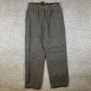 VTG German Military Pants Mens 32x31 Gray Wool Bulag Auerbach Cold War Heavy